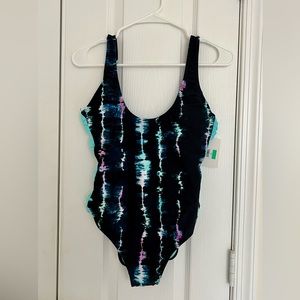 One piece tie-dye swimsuit